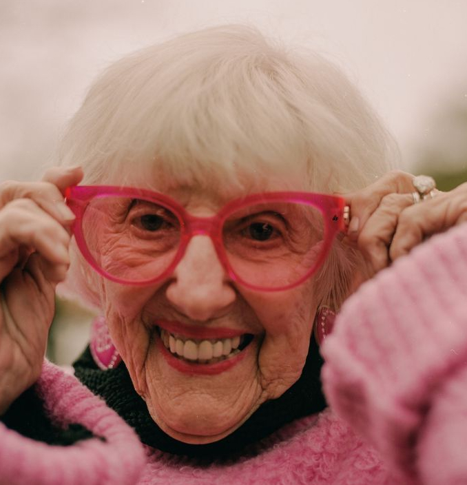 glasses lady